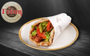 Πίτα καλαμάκι κοτόπουλο 